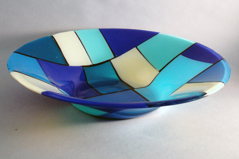 Patchwork Bowls - blue